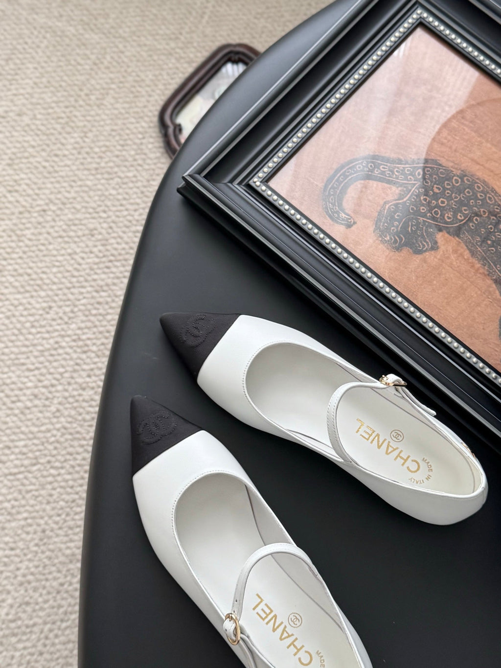 Chanel 25B Mary Jane Flats