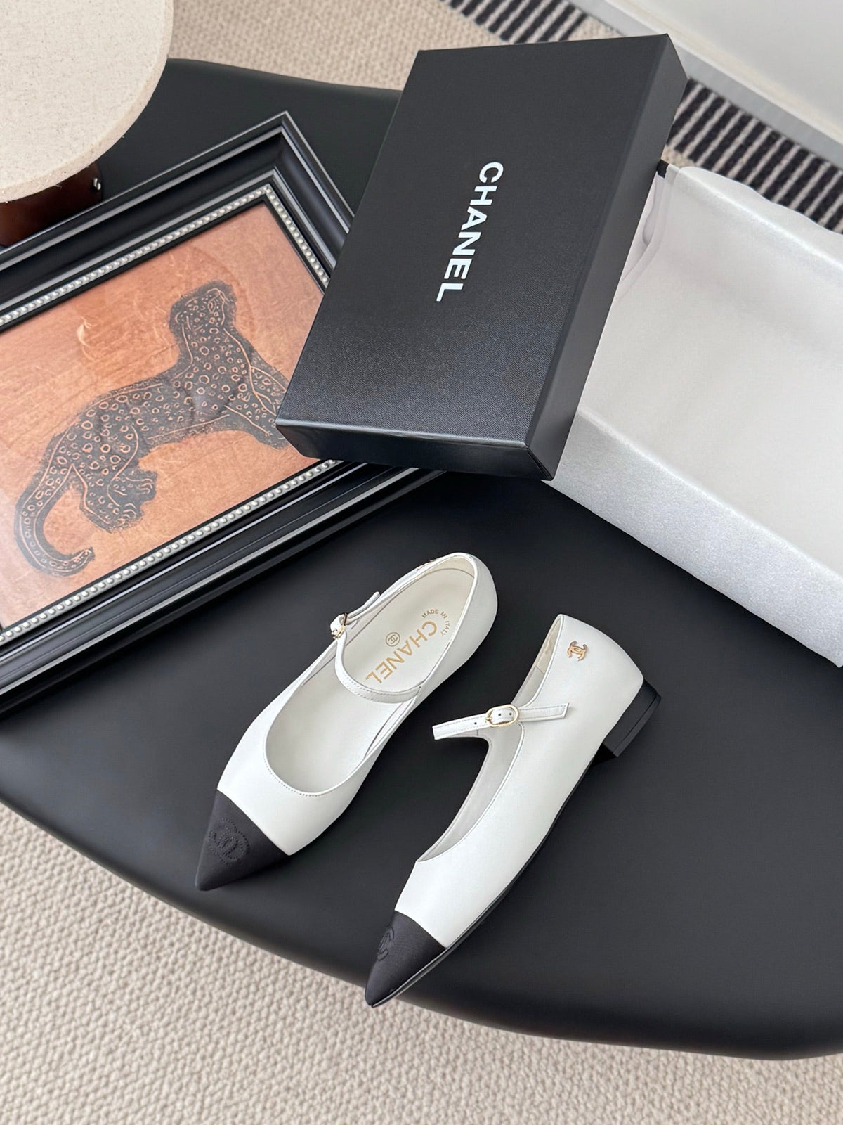 Chanel 25B Mary Jane Flats