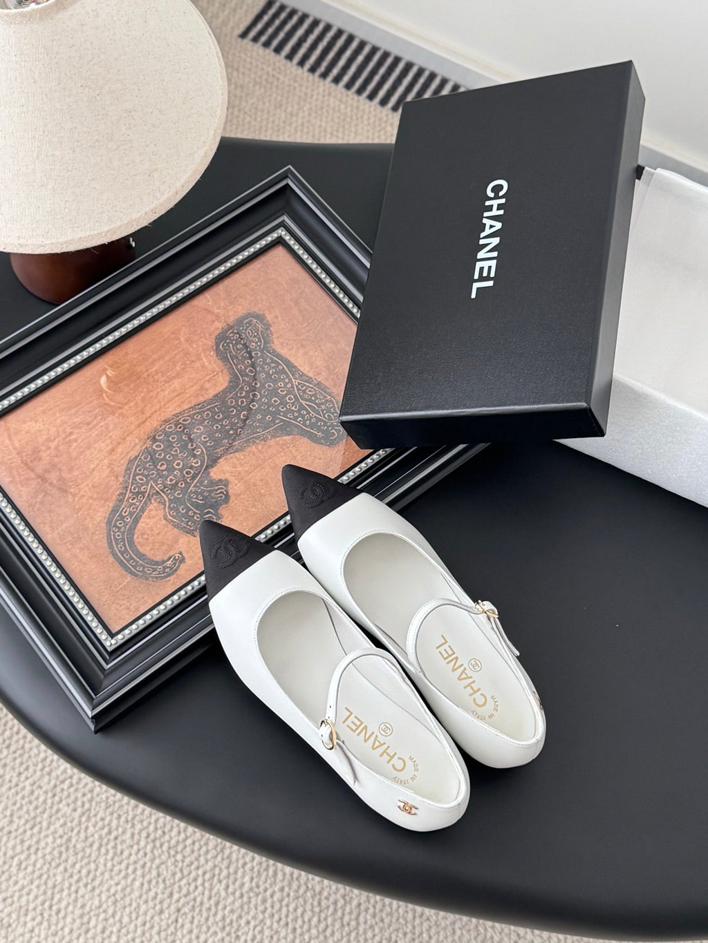 Chanel 25B Mary Jane Flats