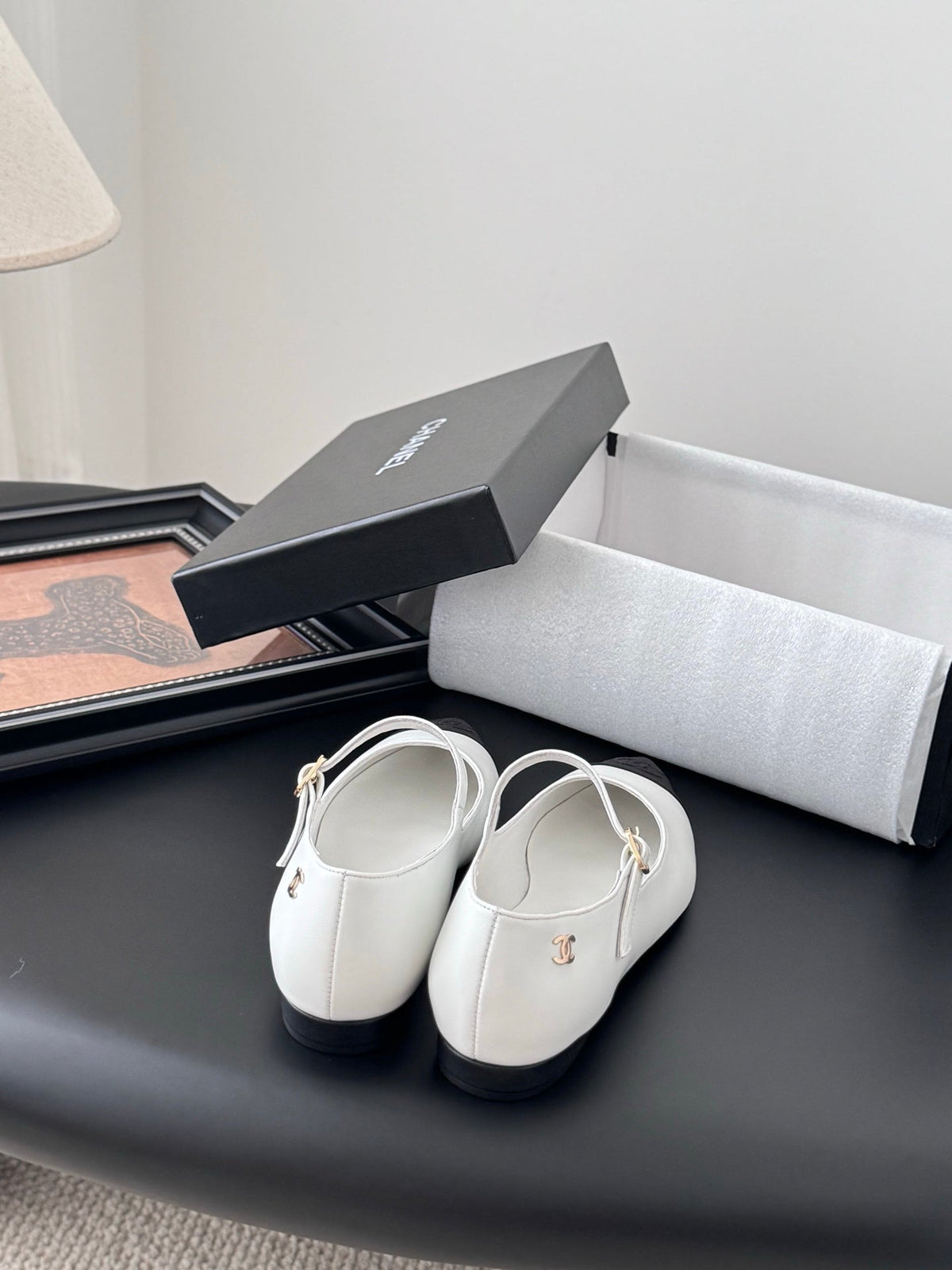 Chanel 25B Mary Jane Flats
