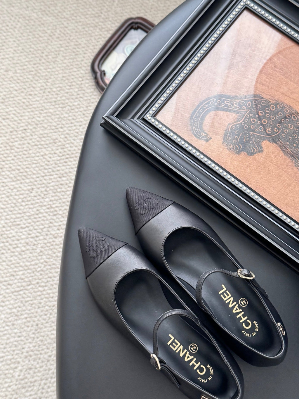 Chanel 25B Mary Jane Flats