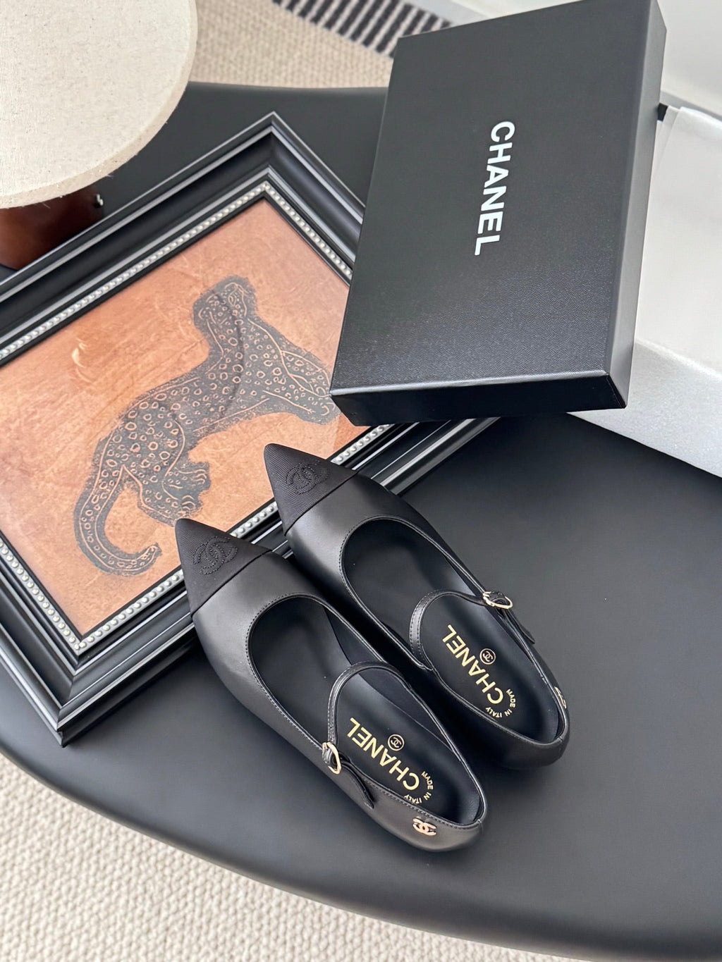 Chanel 25B Mary Jane Flats