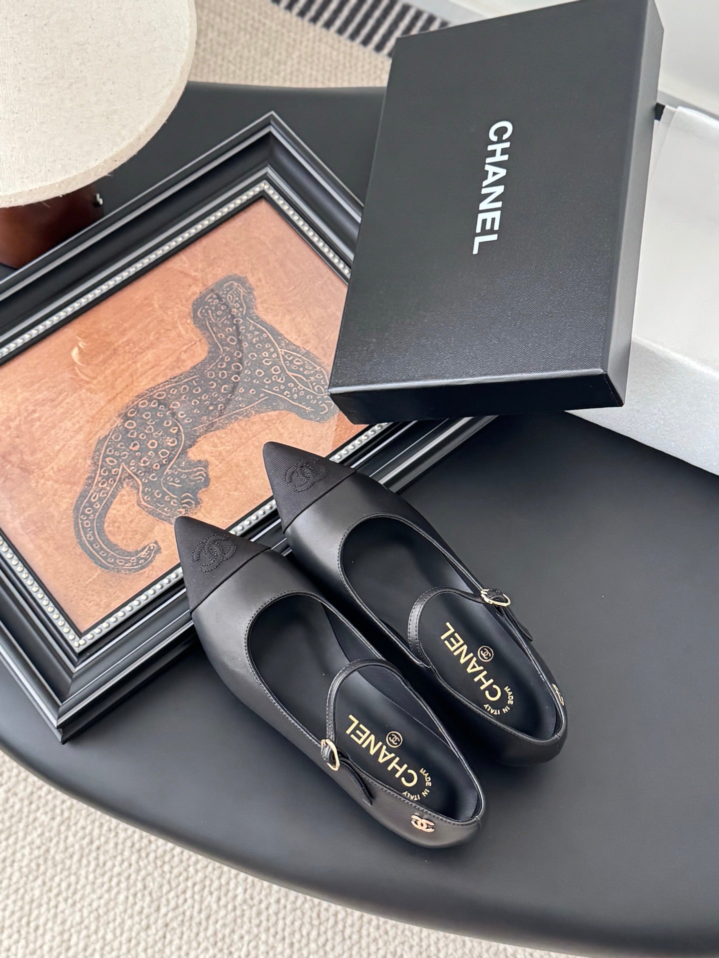 Chanel 25B Mary Jane Flats