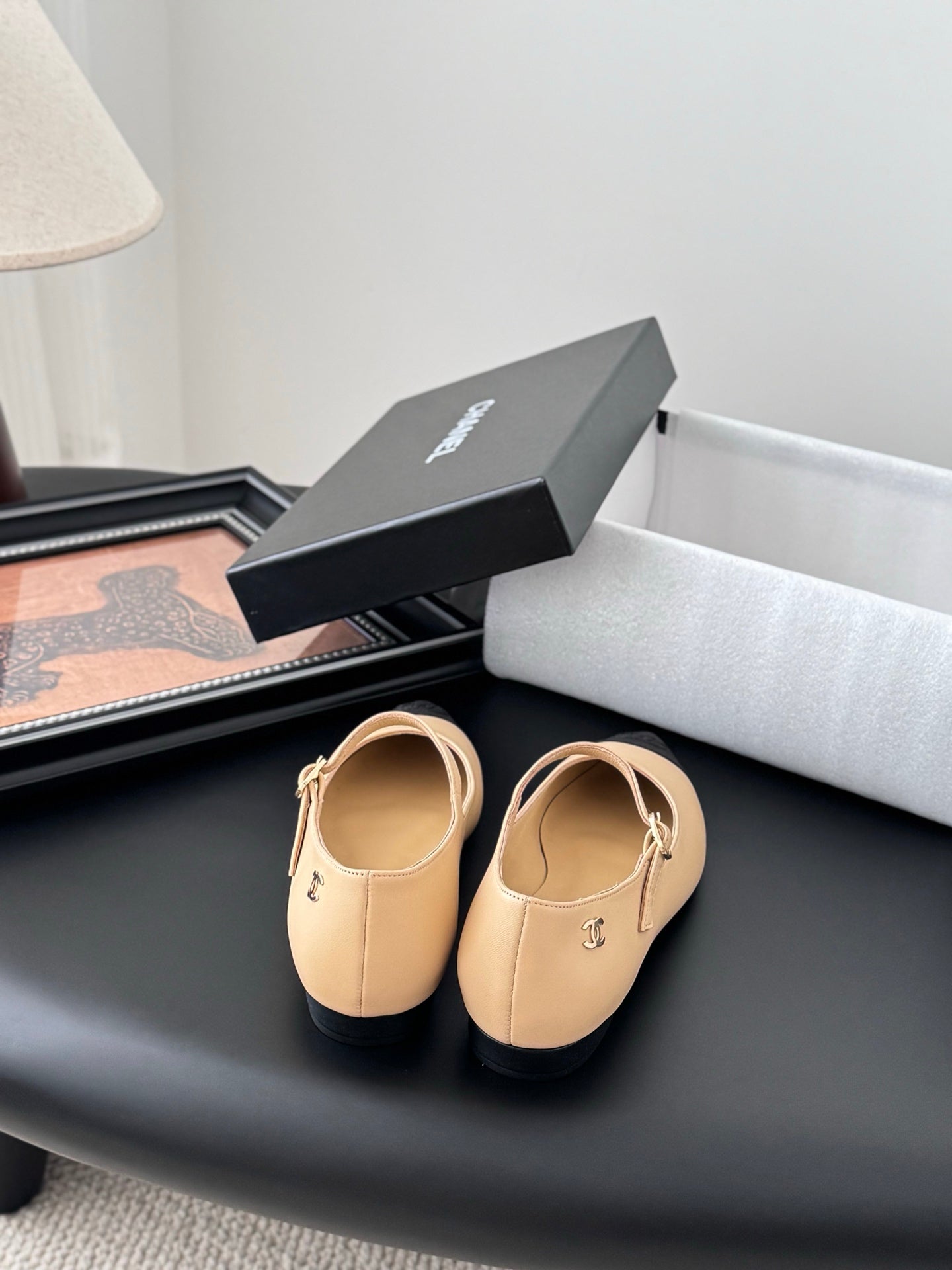 Chanel 25B Mary Jane Flats