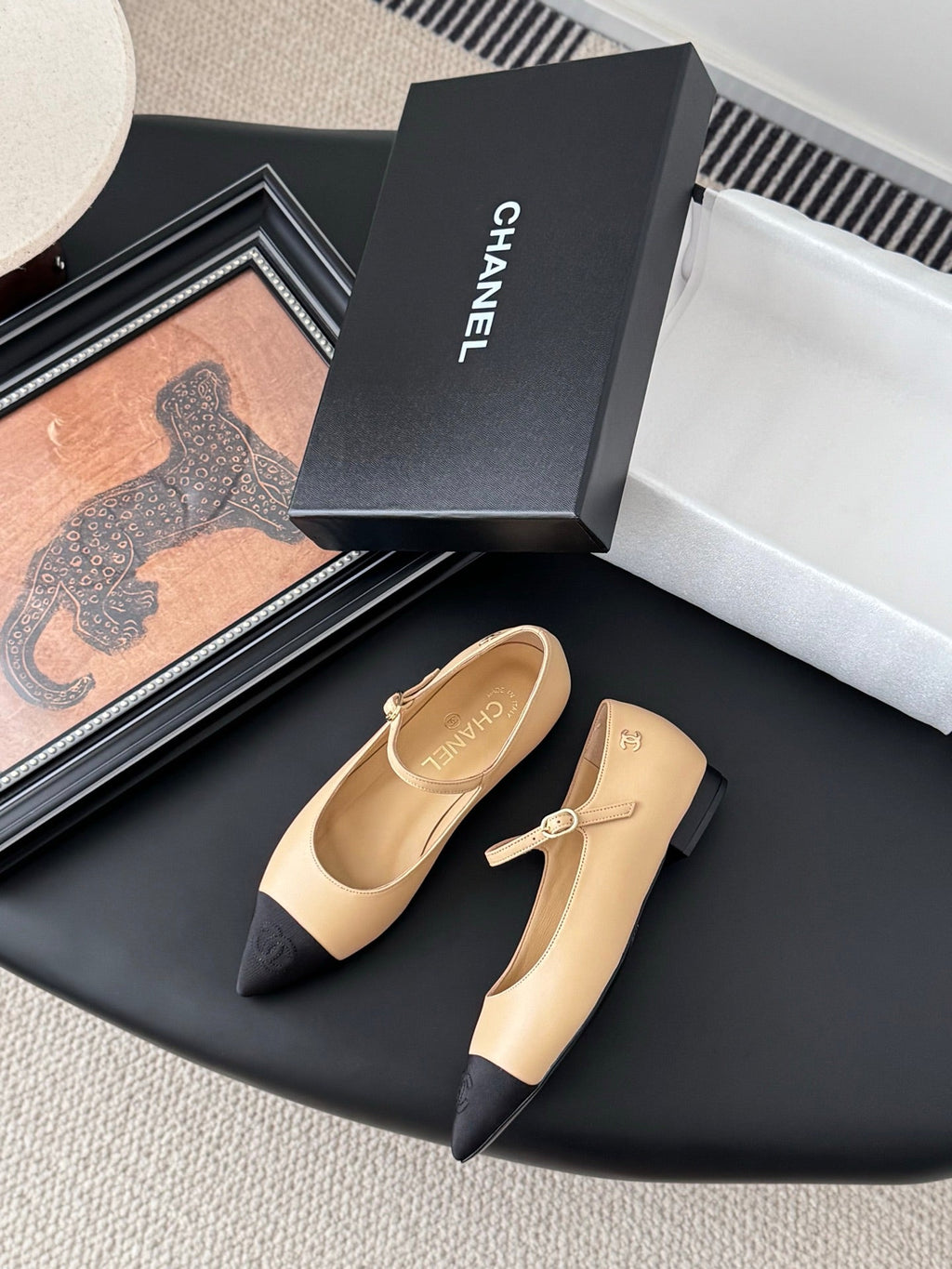 Chanel 25B Mary Jane Flats