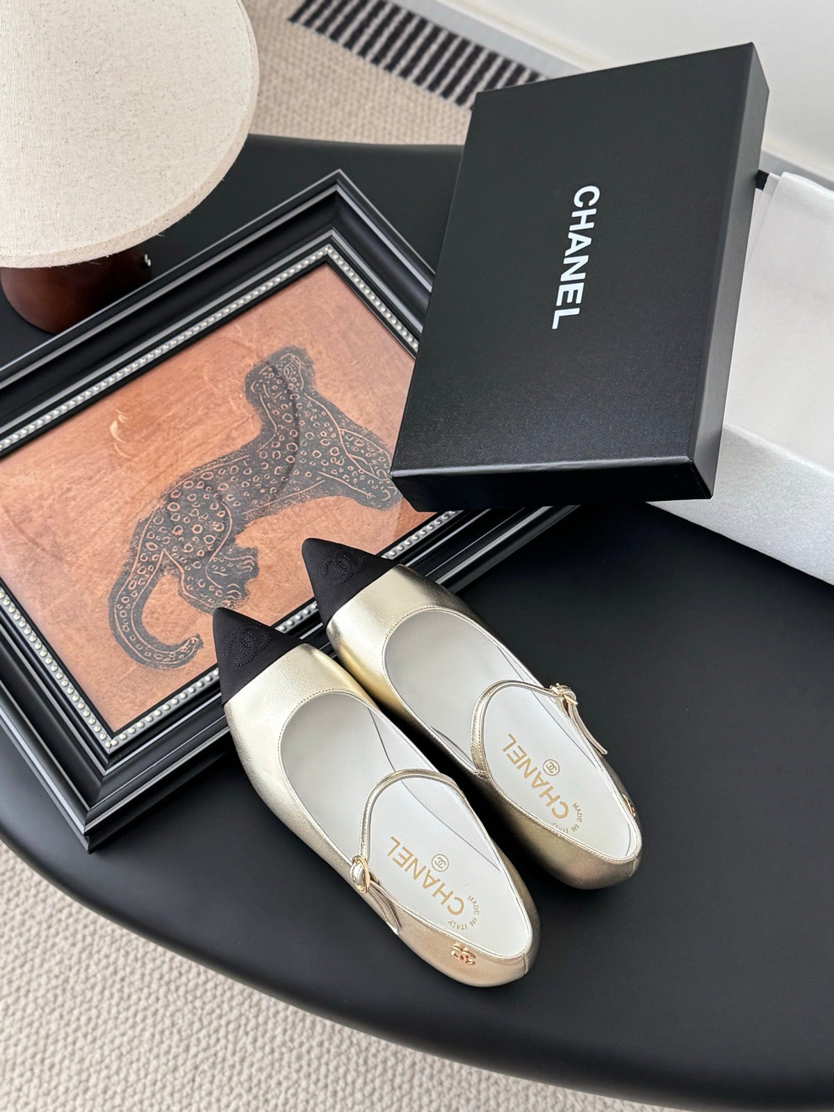 Chanel 25B Mary Jane Flats