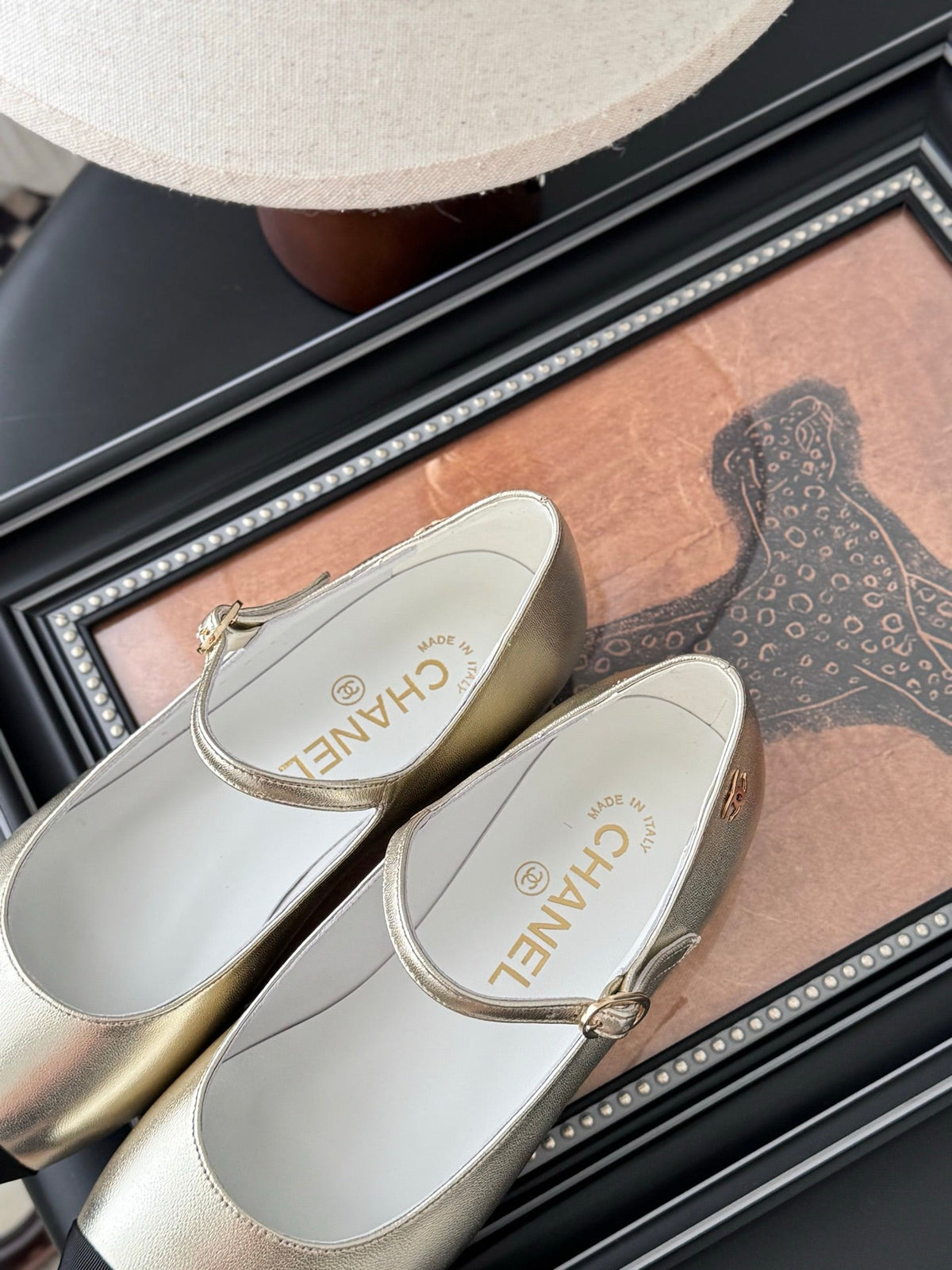 Chanel 25B Mary Jane Flats