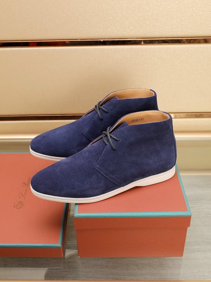 Loro Piana Water-Repellent Suede Moccasin Loafers