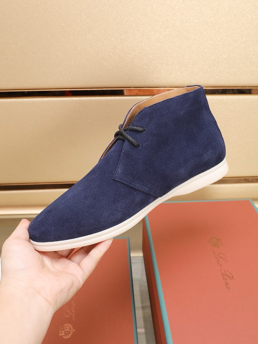 Loro Piana Water-Repellent Suede Moccasin Loafers