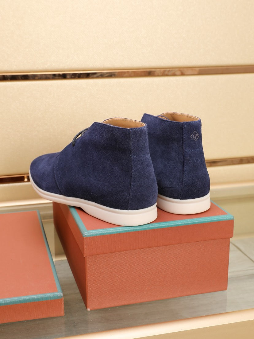 Loro Piana Water-Repellent Suede Moccasin Loafers