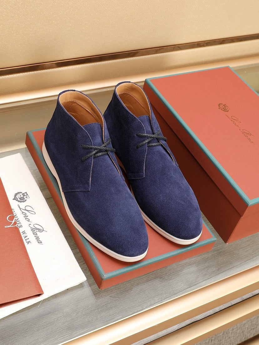 Loro Piana Water-Repellent Suede Moccasin Loafers