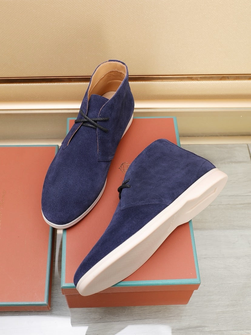 Loro Piana Water-Repellent Suede Moccasin Loafers