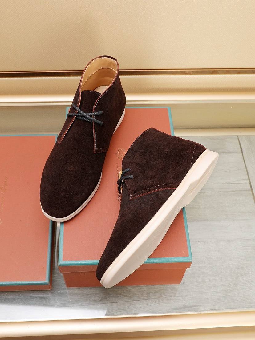 Loro Piana Water-Repellent Suede Moccasin Loafers