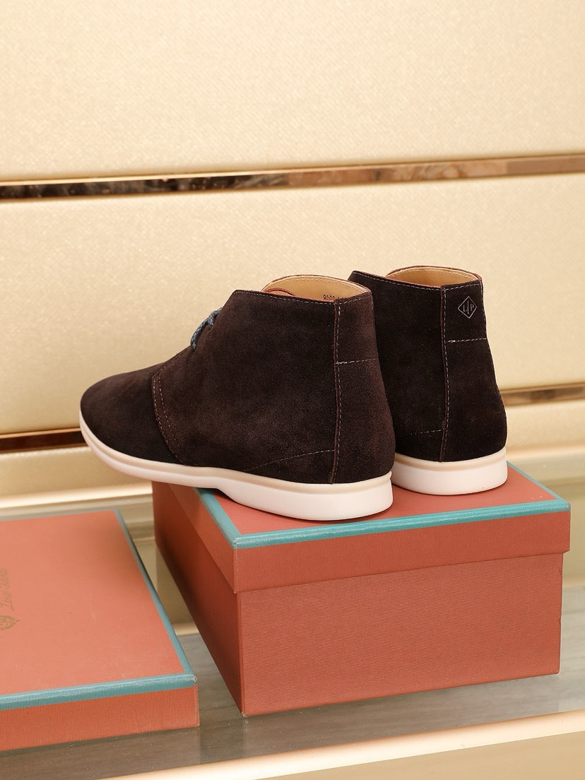 Loro Piana Water-Repellent Suede Moccasin Loafers