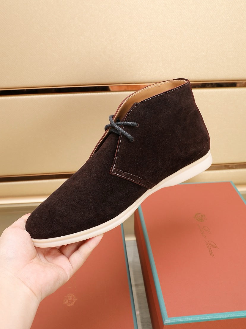 Loro Piana Water-Repellent Suede Moccasin Loafers