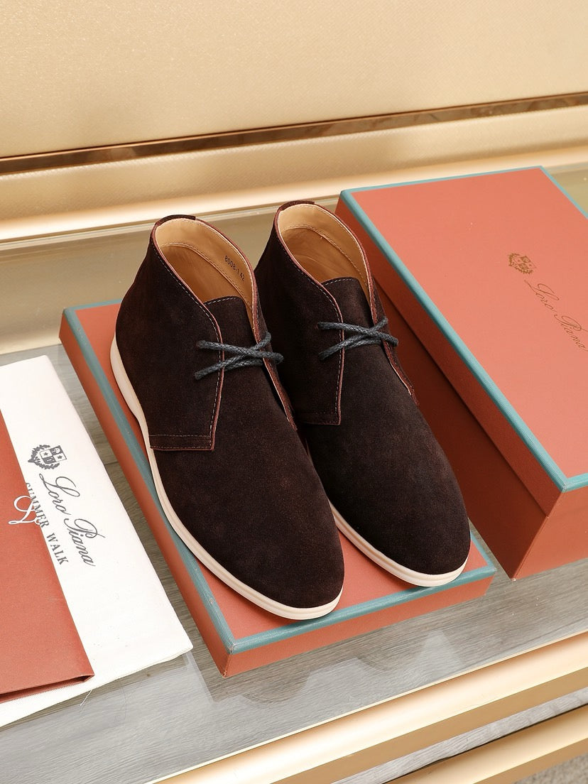 Loro Piana Water-Repellent Suede Moccasin Loafers