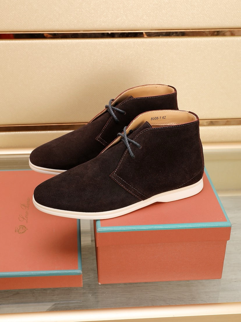 Loro Piana Water-Repellent Suede Moccasin Loafers