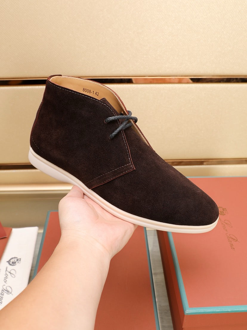 Loro Piana Water-Repellent Suede Moccasin Loafers