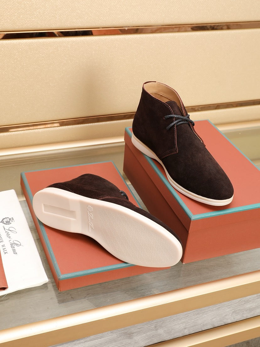 Loro Piana Water-Repellent Suede Moccasin Loafers