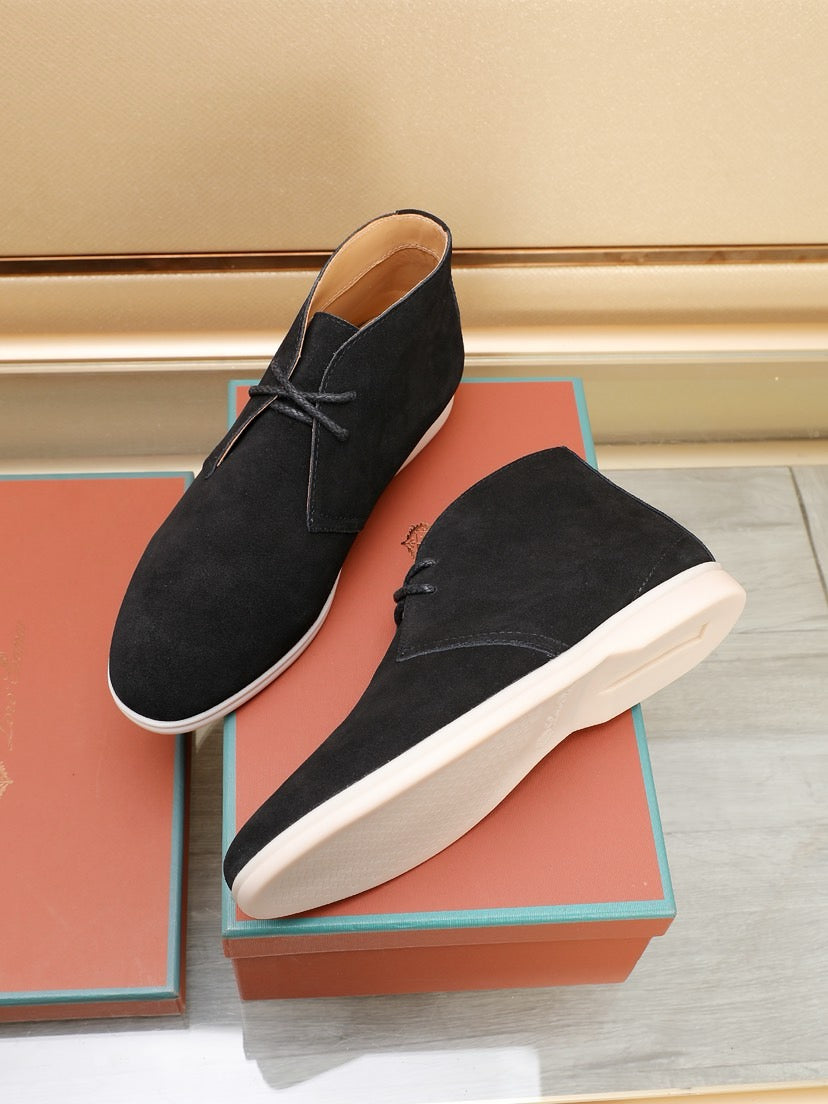 Loro Piana Water-Repellent Suede Moccasin Loafers