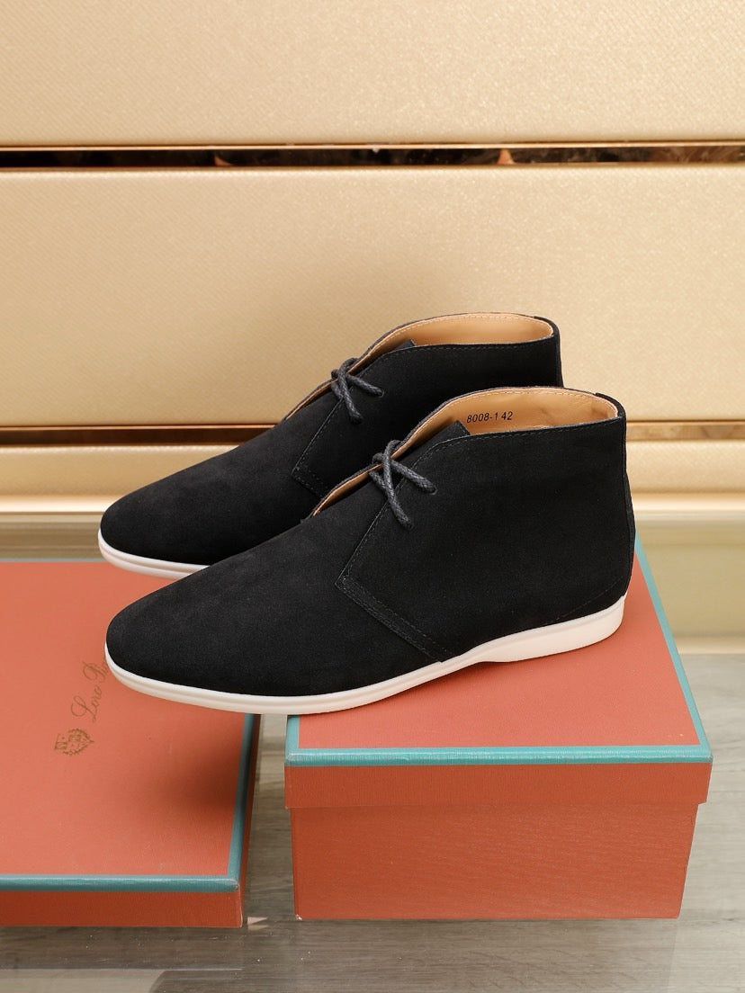 Loro Piana Water-Repellent Suede Moccasin Loafers