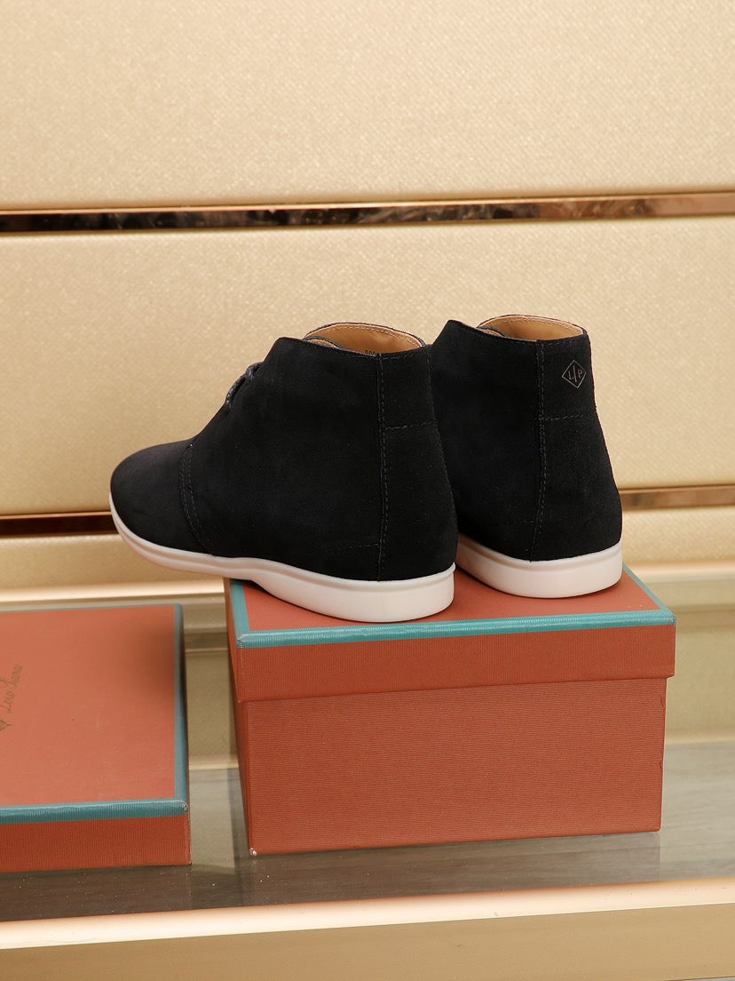 Loro Piana Water-Repellent Suede Moccasin Loafers