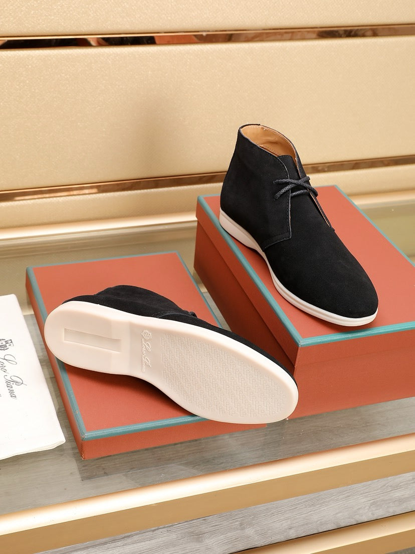 Loro Piana Water-Repellent Suede Moccasin Loafers