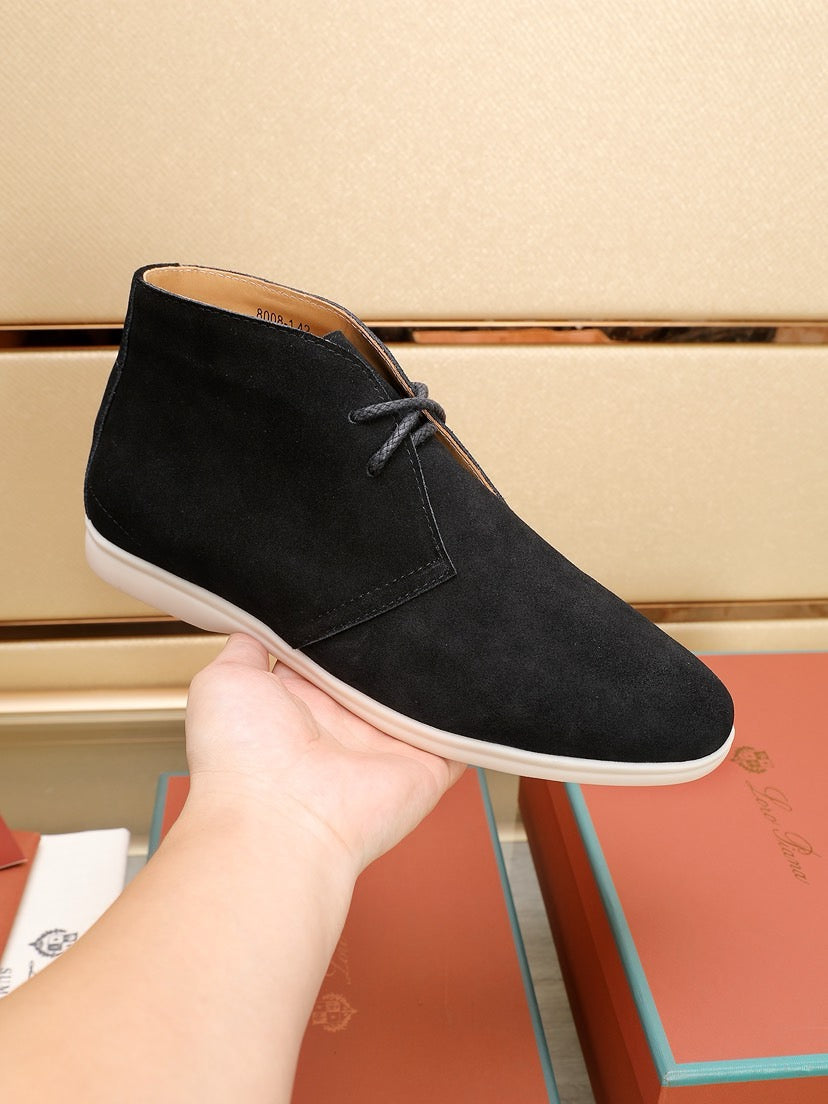 Loro Piana Water-Repellent Suede Moccasin Loafers