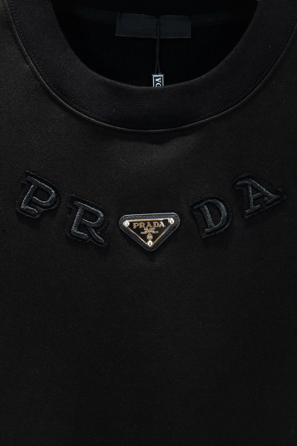 Prada Oversize Heavyweight Embroidered Sweatshirt