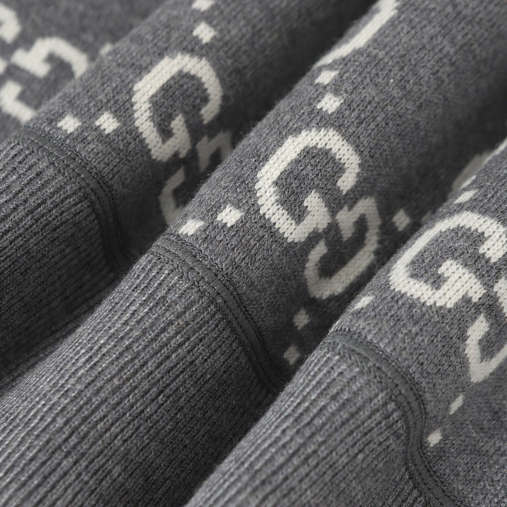 Gucci Reversible GG Cashmere Knit Jacket