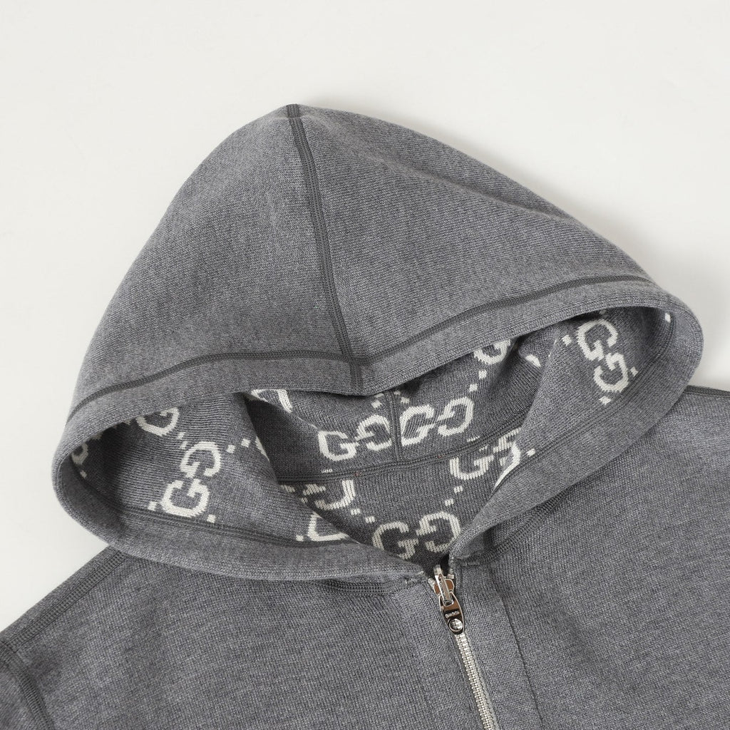 Gucci Reversible GG Cashmere Knit Jacket