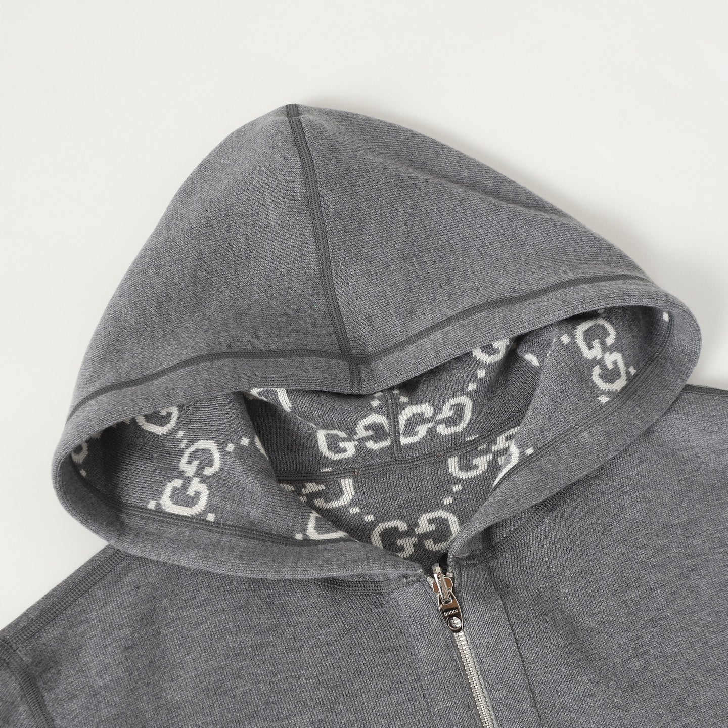 Gucci Reversible GG Cashmere Knit Jacket