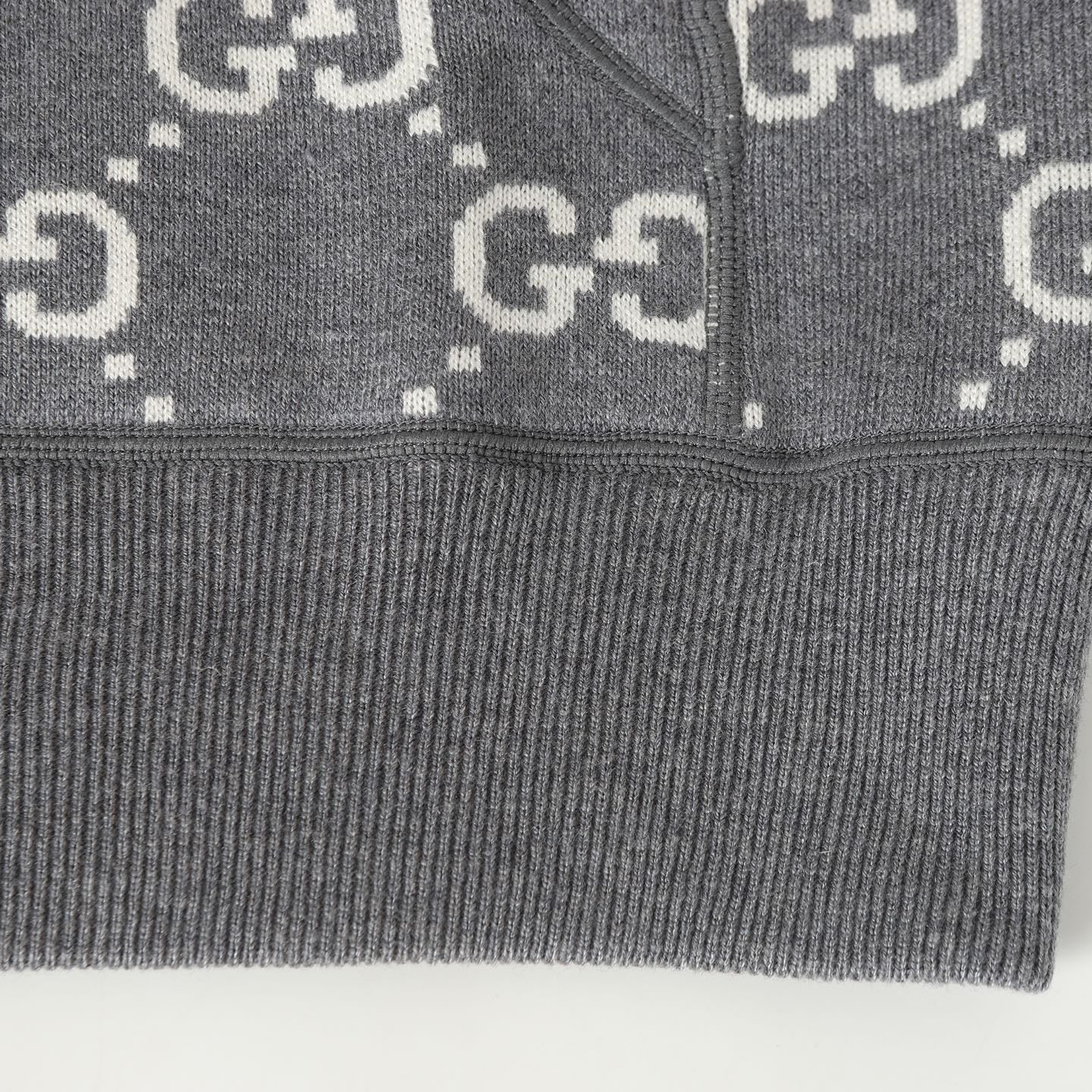 Gucci Reversible GG Cashmere Knit Jacket