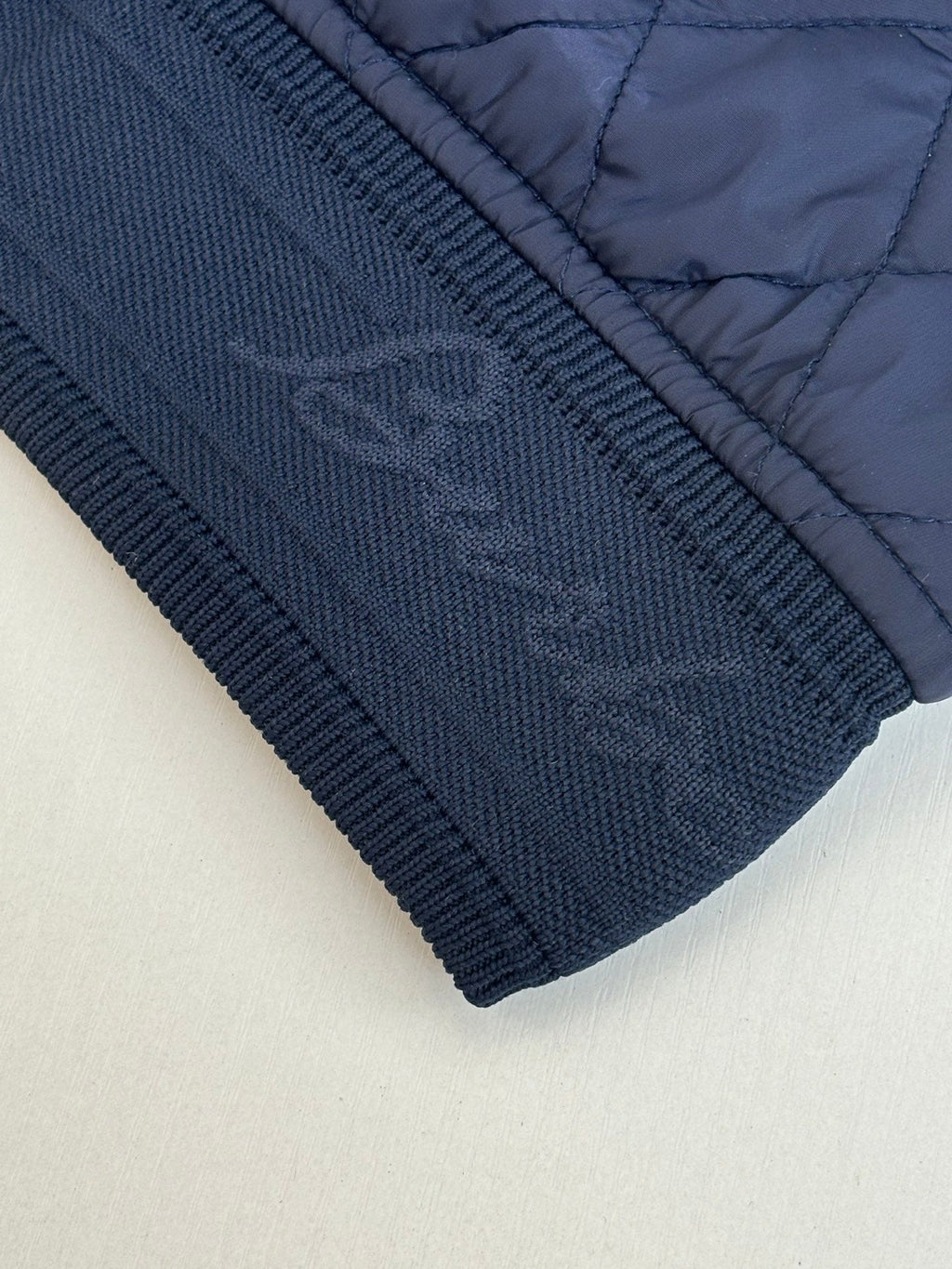 Burberry Diamond Quilted Stand Collar Nylon Jacket