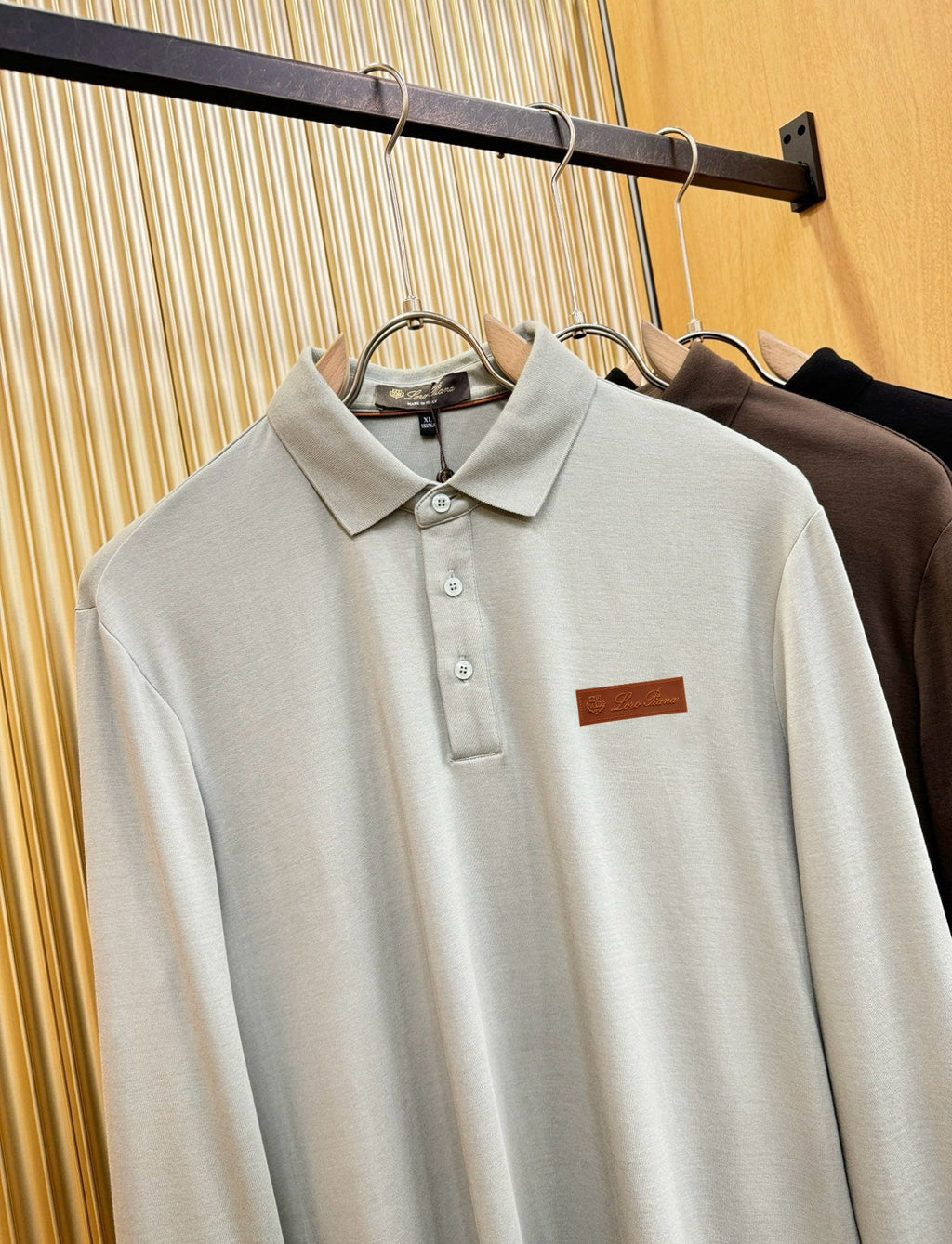 Loro Piana Solid Long Sleeve Polo Shirt – Autumn/Winter Collection