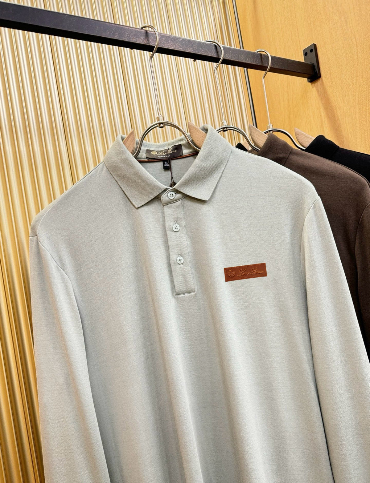 Loro Piana Solid Long Sleeve Polo Shirt – Autumn/Winter Collection