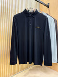 Loro Piana Solid Long Sleeve Polo Shirt – Autumn/Winter Collection