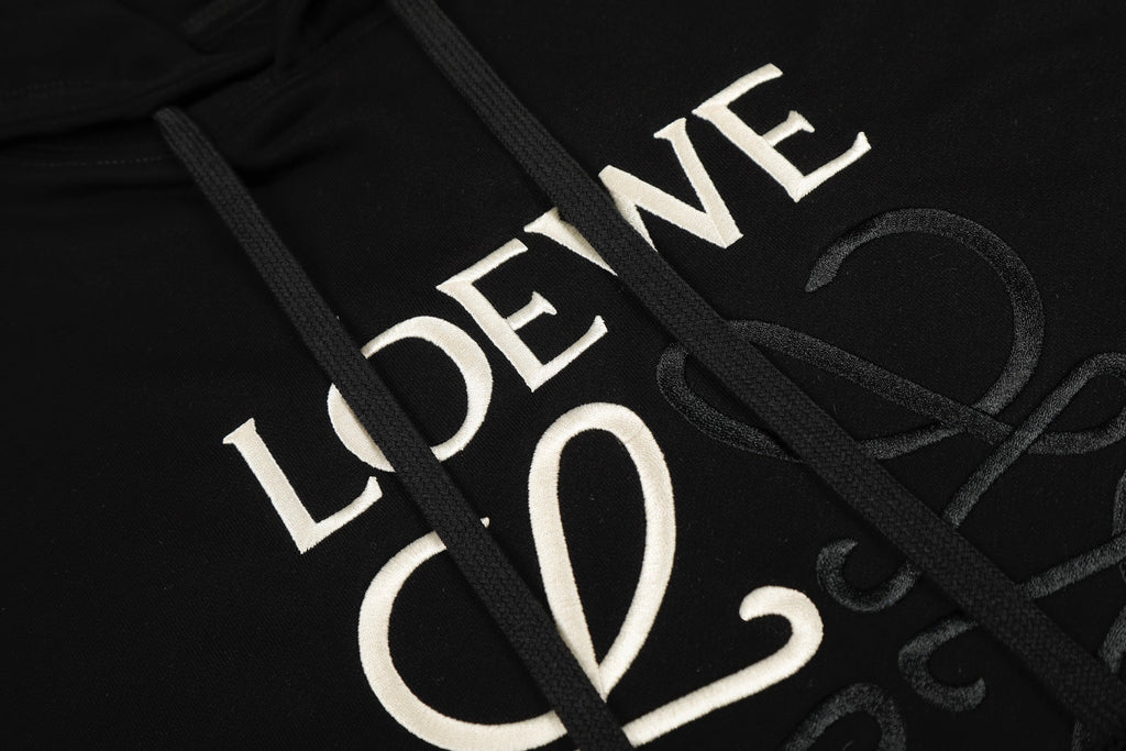 Loewe Center Logo Color-block Hooded Sweatshirt – 25SS