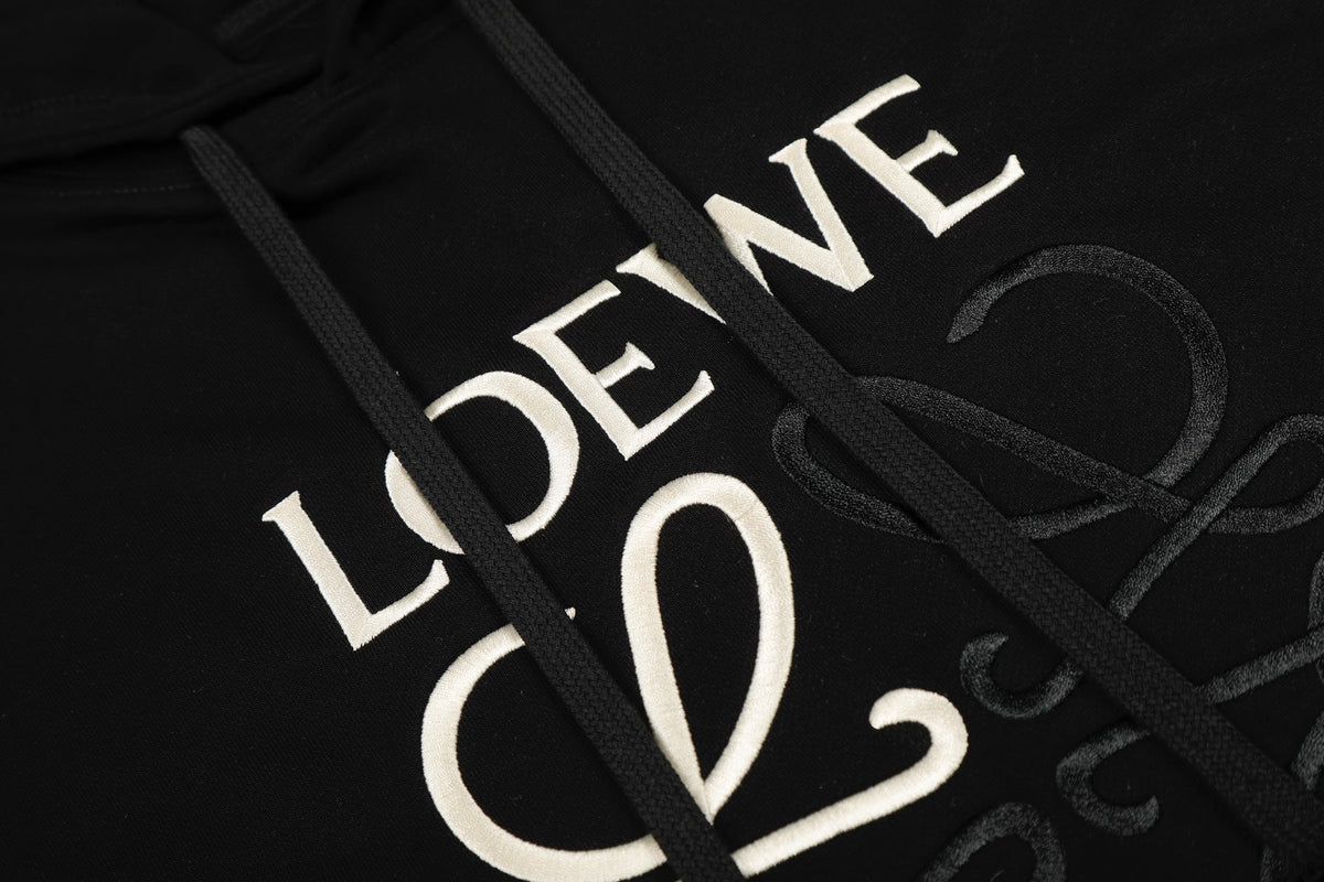 Loewe Center Logo Color-block Hooded Sweatshirt – 25SS