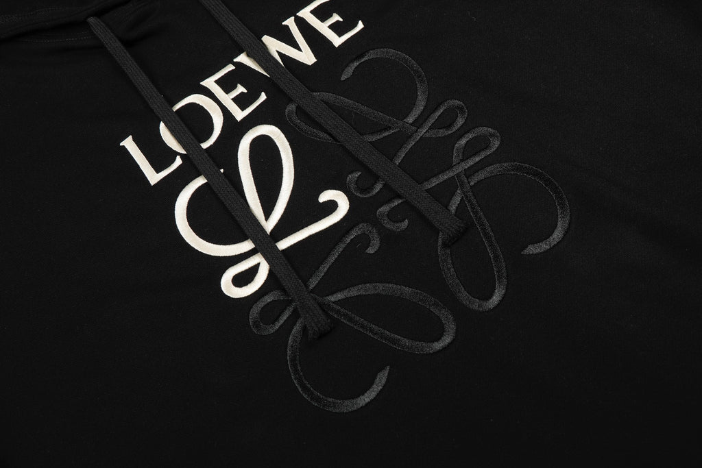 Loewe Center Logo Color-block Hooded Sweatshirt – 25SS