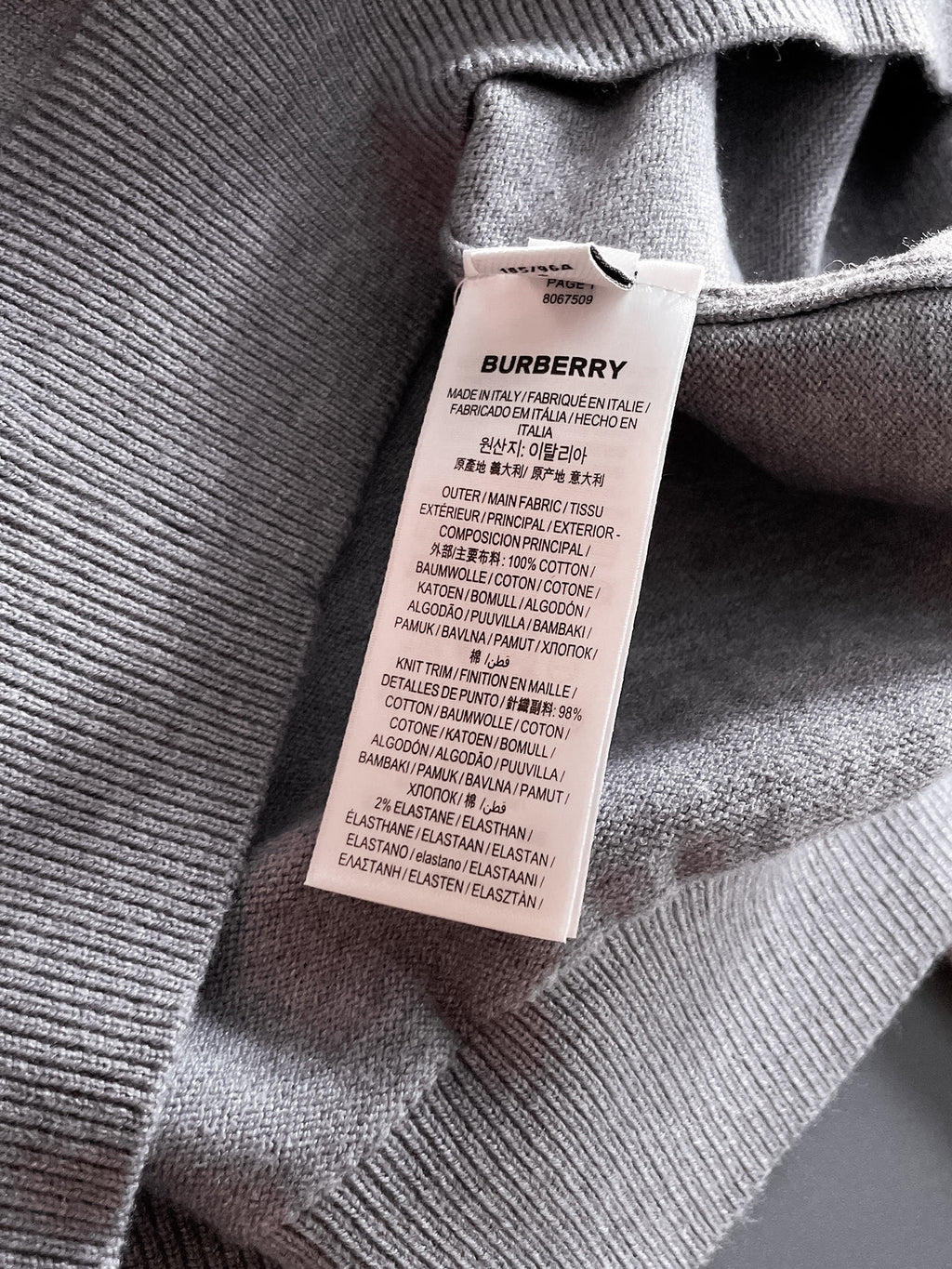 Burberry Half-Zip Wool Blend Sweater