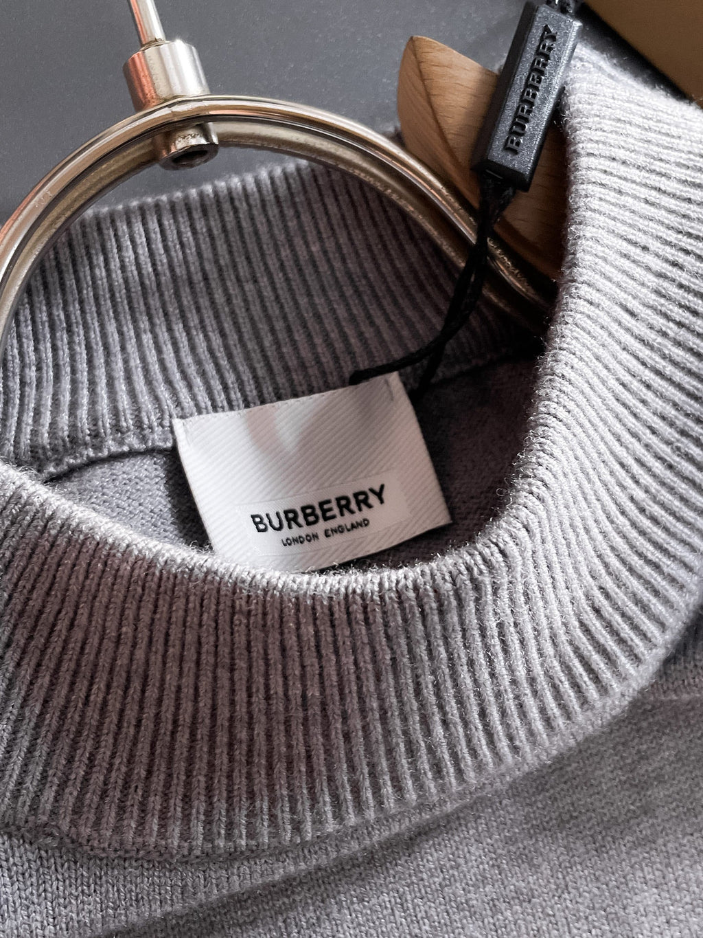 Burberry Half-Zip Wool Blend Sweater