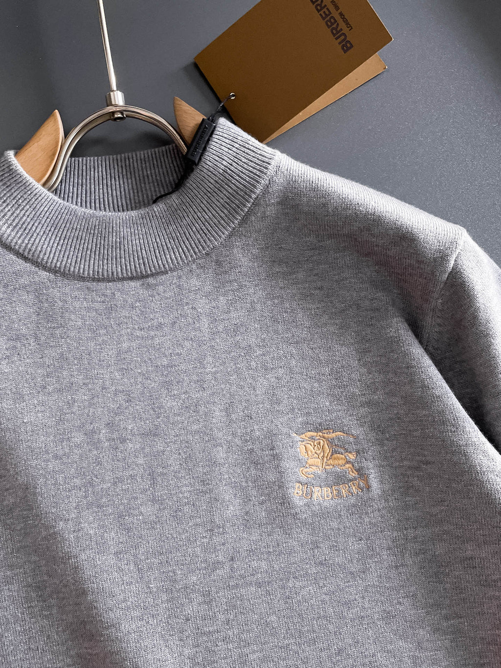 Burberry Half-Zip Wool Blend Sweater