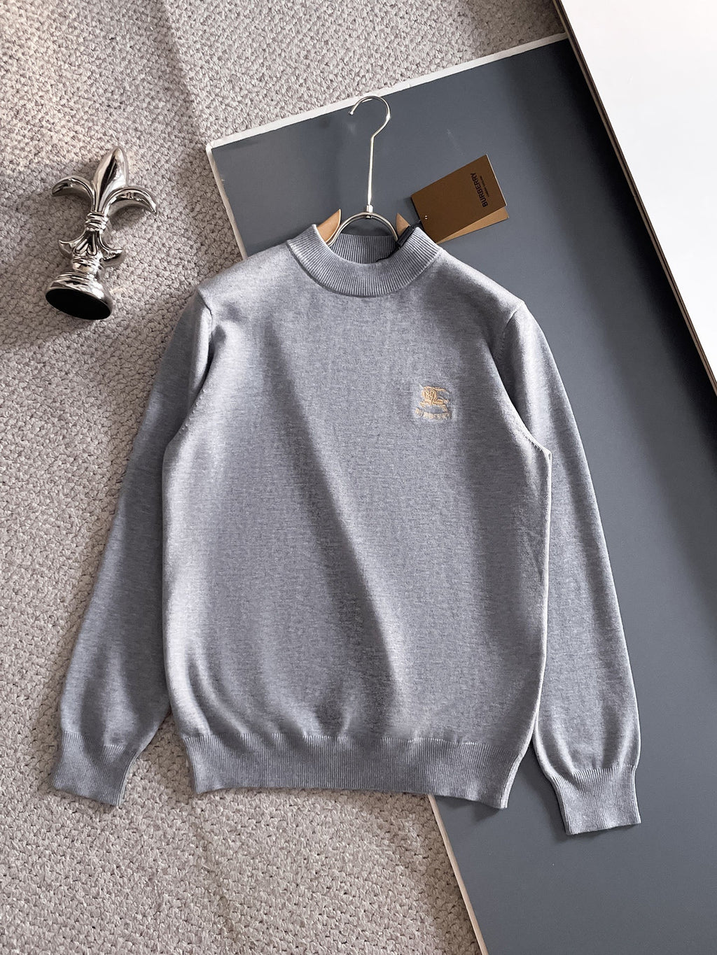 Burberry Half-Zip Wool Blend Sweater