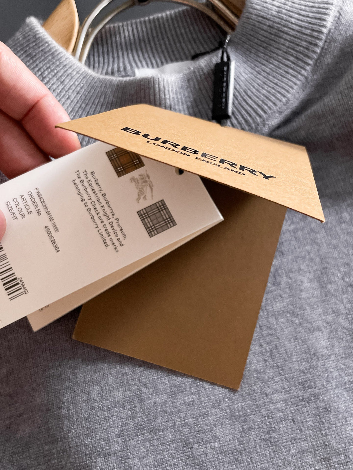 Burberry Half-Zip Wool Blend Sweater