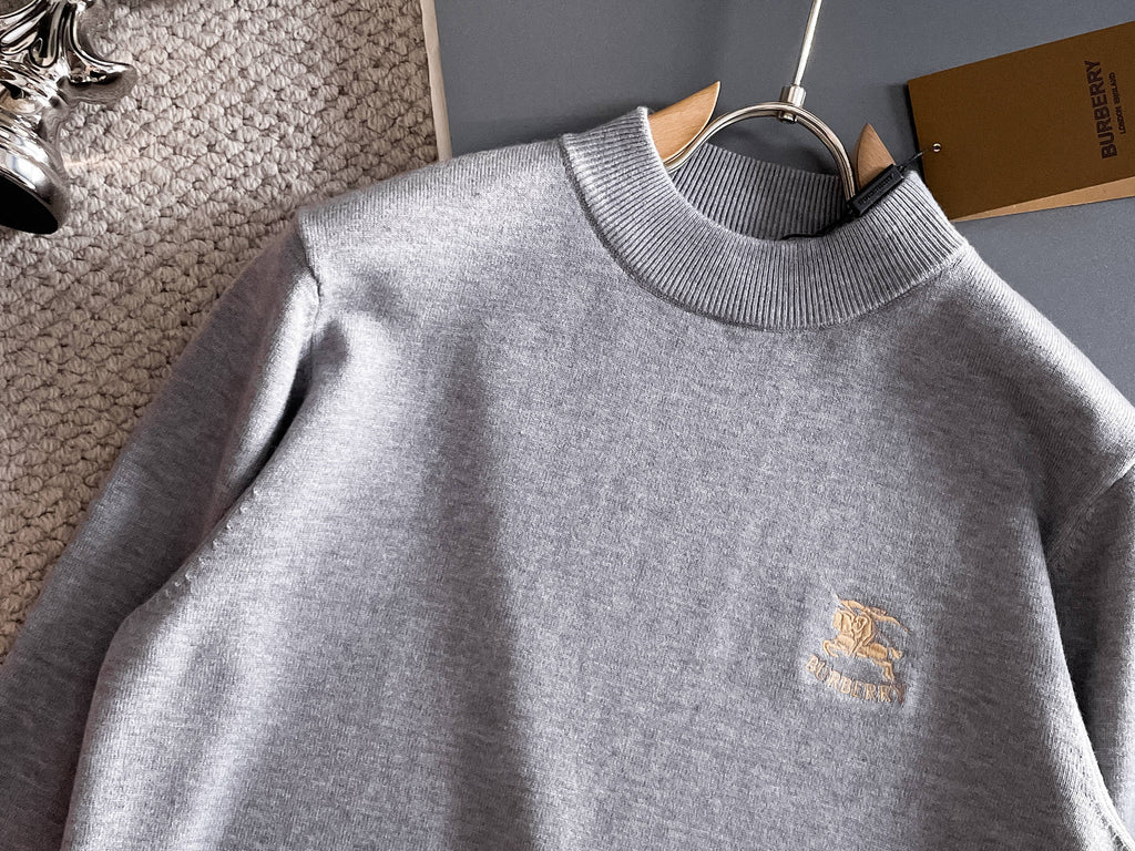 Burberry Half-Zip Wool Blend Sweater