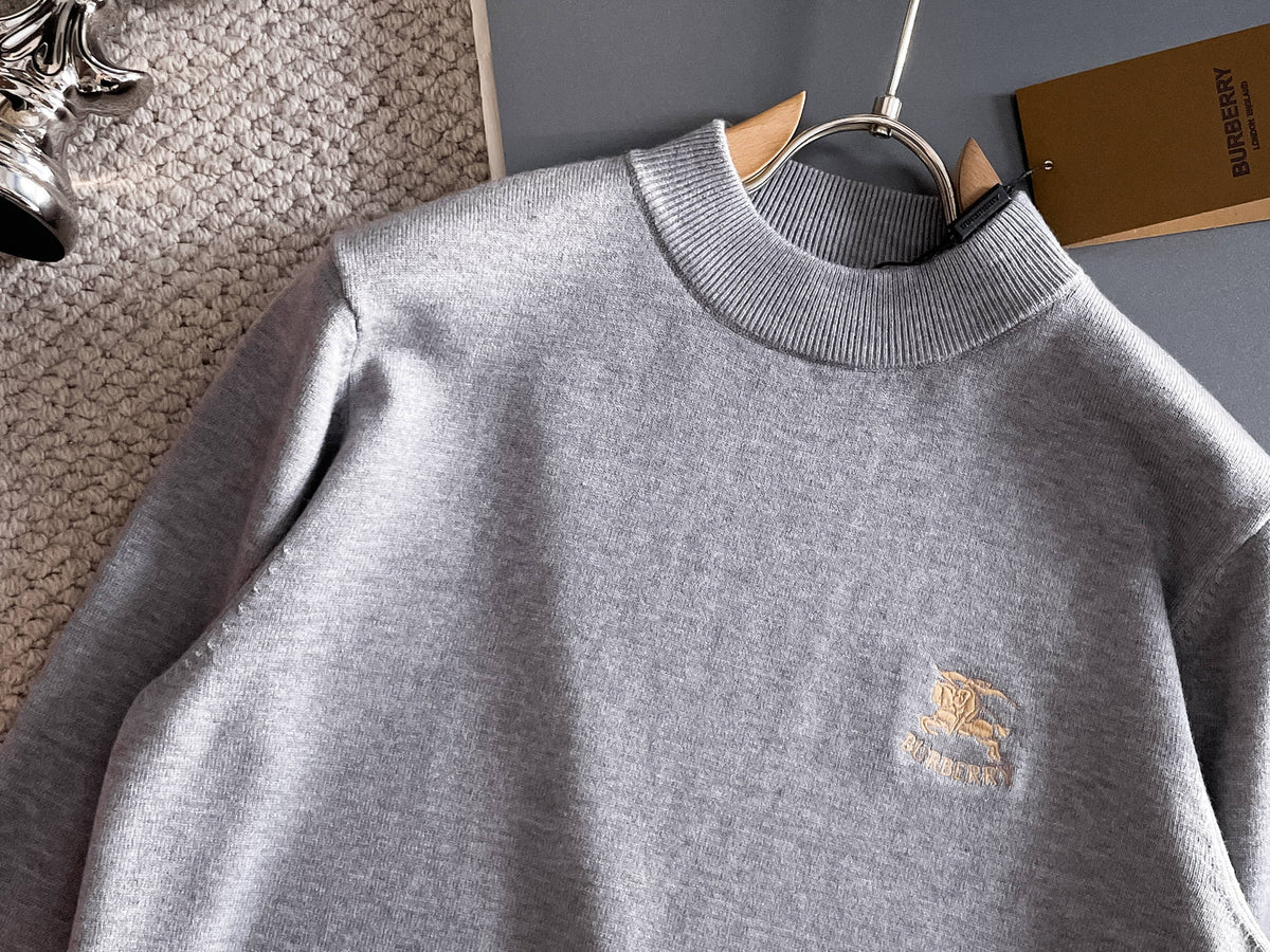 Burberry Half-Zip Wool Blend Sweater