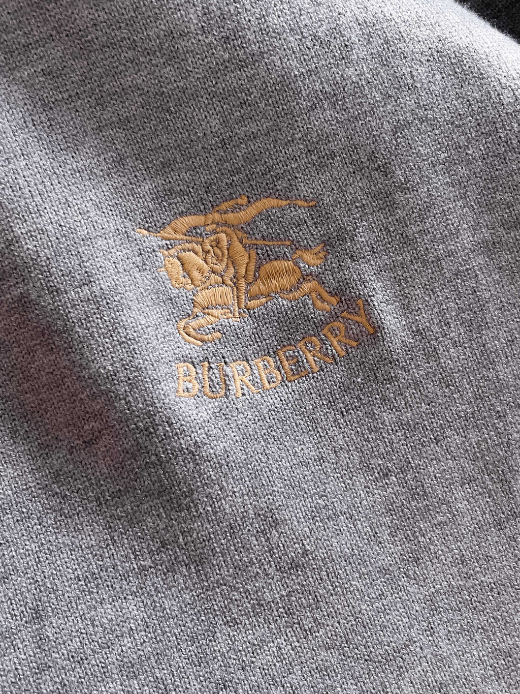 Burberry Half-Zip Wool Blend Sweater