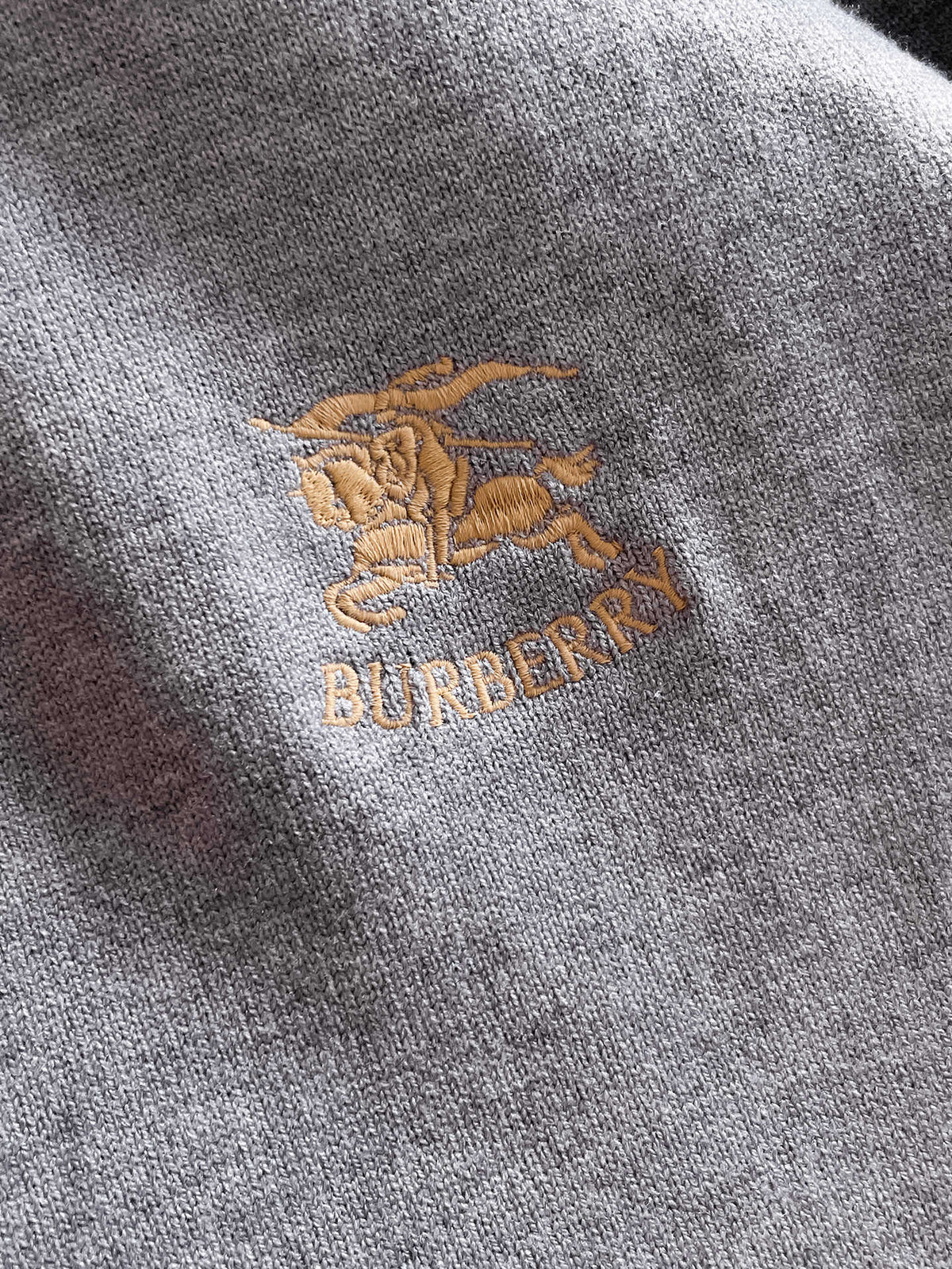 Burberry Half-Zip Wool Blend Sweater