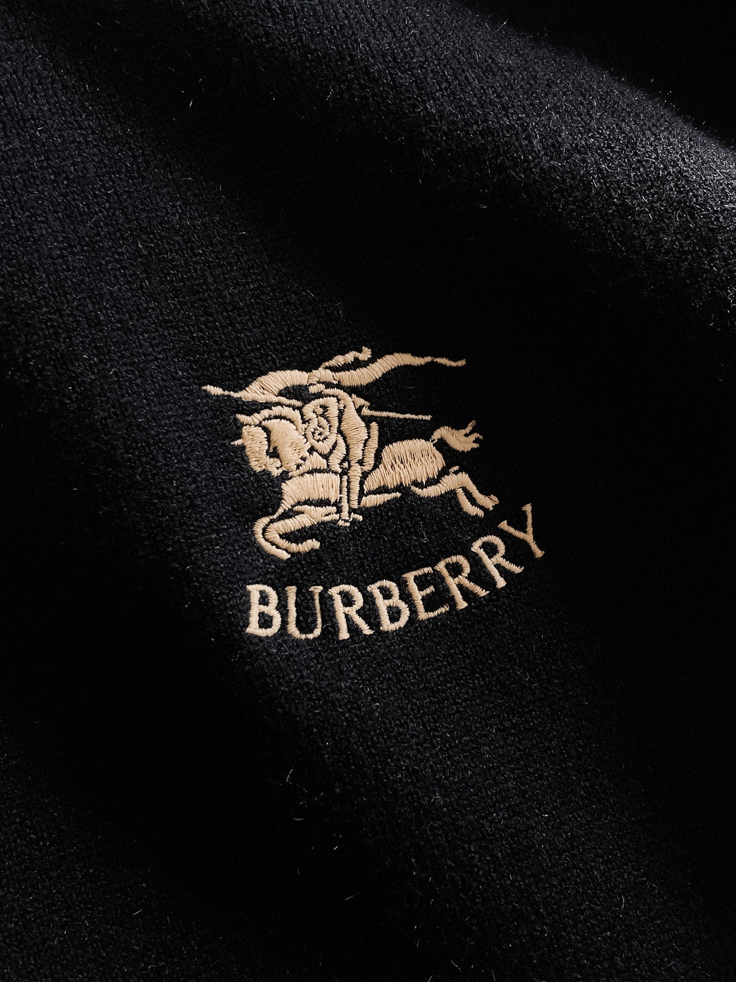 Burberry Half-Zip Wool Blend Sweater